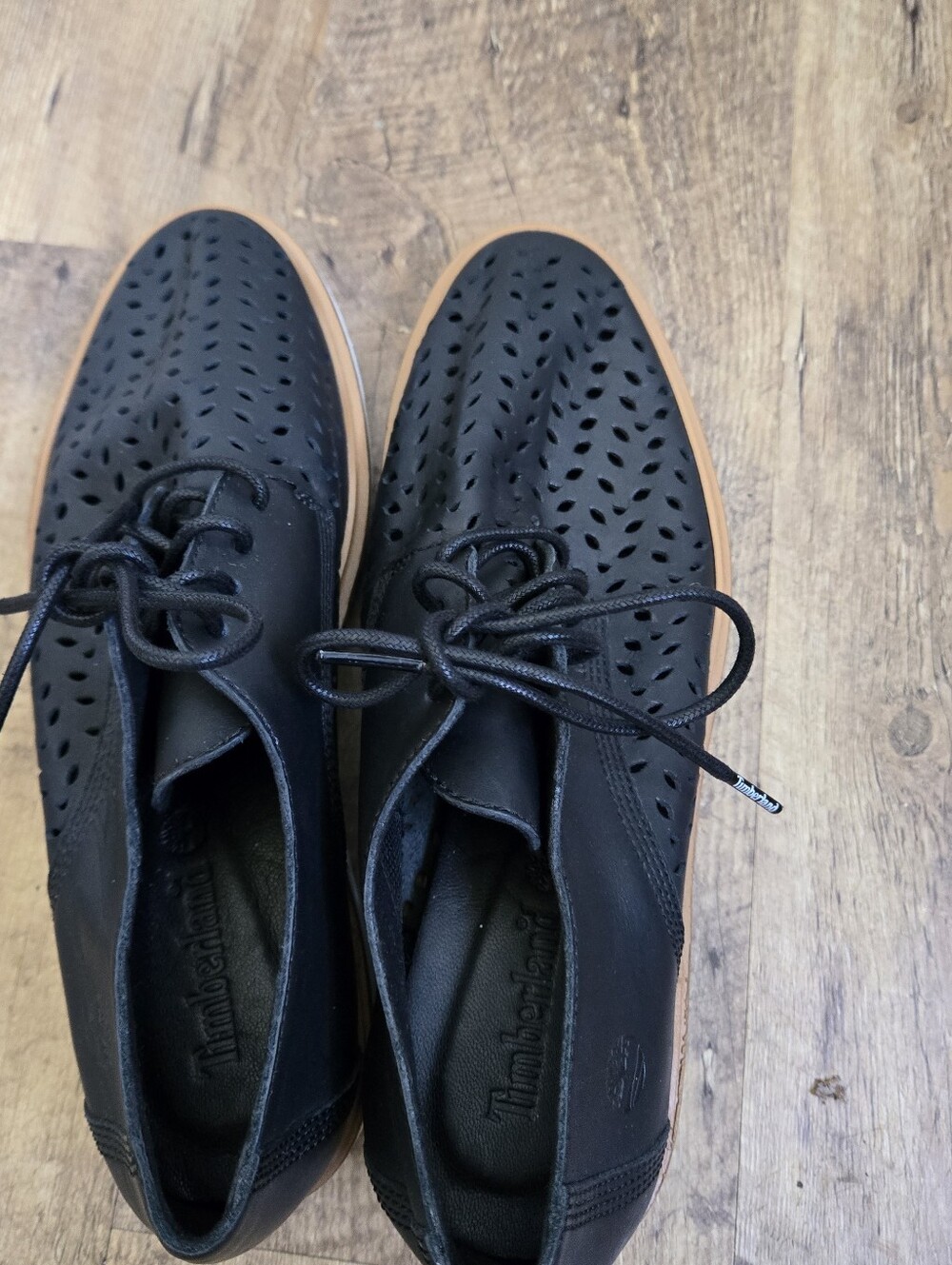 Timberland Ellis Street Oxford Black Womens Size 7.5 Shoes - Picture 4 of 10